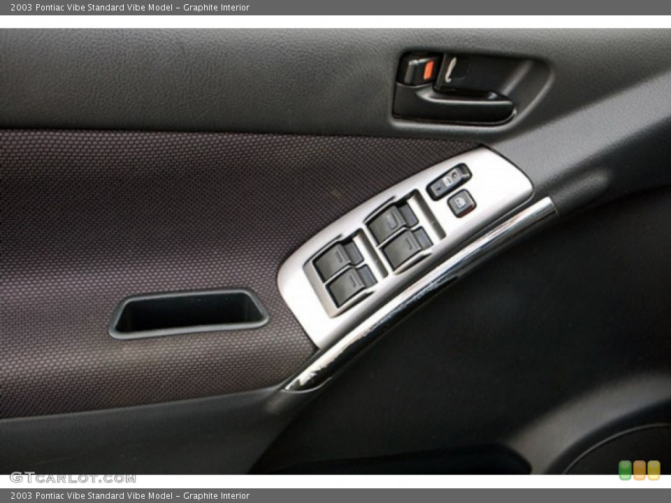 Graphite Interior Controls for the 2003 Pontiac Vibe  #69916577