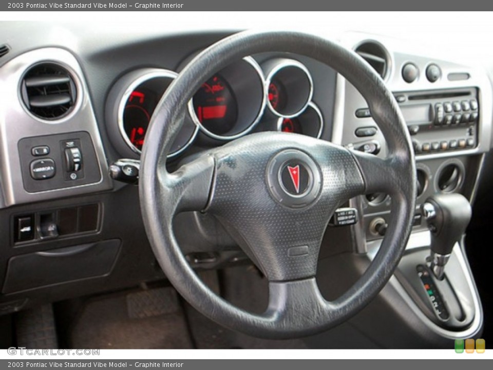 Graphite Interior Steering Wheel for the 2003 Pontiac Vibe  #69916583
