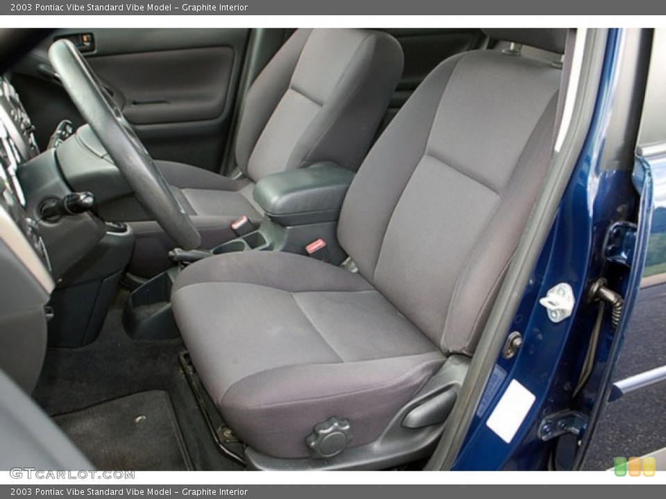 Graphite Interior Front Seat for the 2003 Pontiac Vibe  #69916592