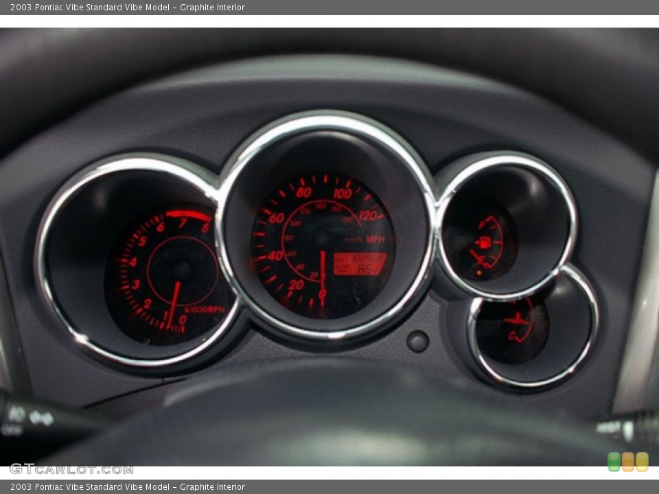 Graphite Interior Gauges for the 2003 Pontiac Vibe  #69916634