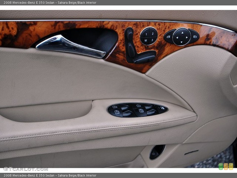 Sahara Beige/Black Interior Door Panel for the 2008 Mercedes-Benz E 350 Sedan #69918170