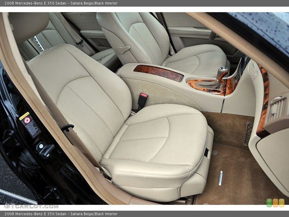 Sahara Beige/Black Interior Front Seat for the 2008 Mercedes-Benz E 350 Sedan #69918227