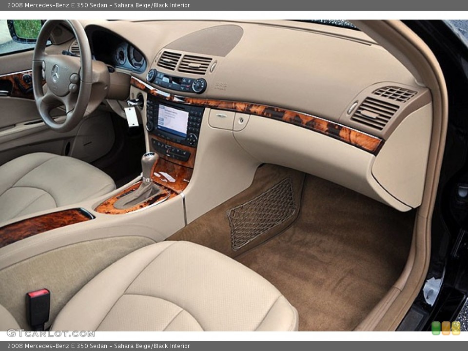 Sahara Beige/Black Interior Dashboard for the 2008 Mercedes-Benz E 350 Sedan #69918236