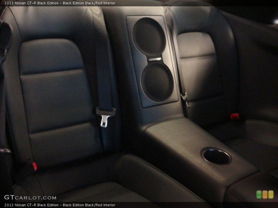 Black Edition Black/Red Interior Rear Seat for the 2013 Nissan GT-R Black Edition #69918356