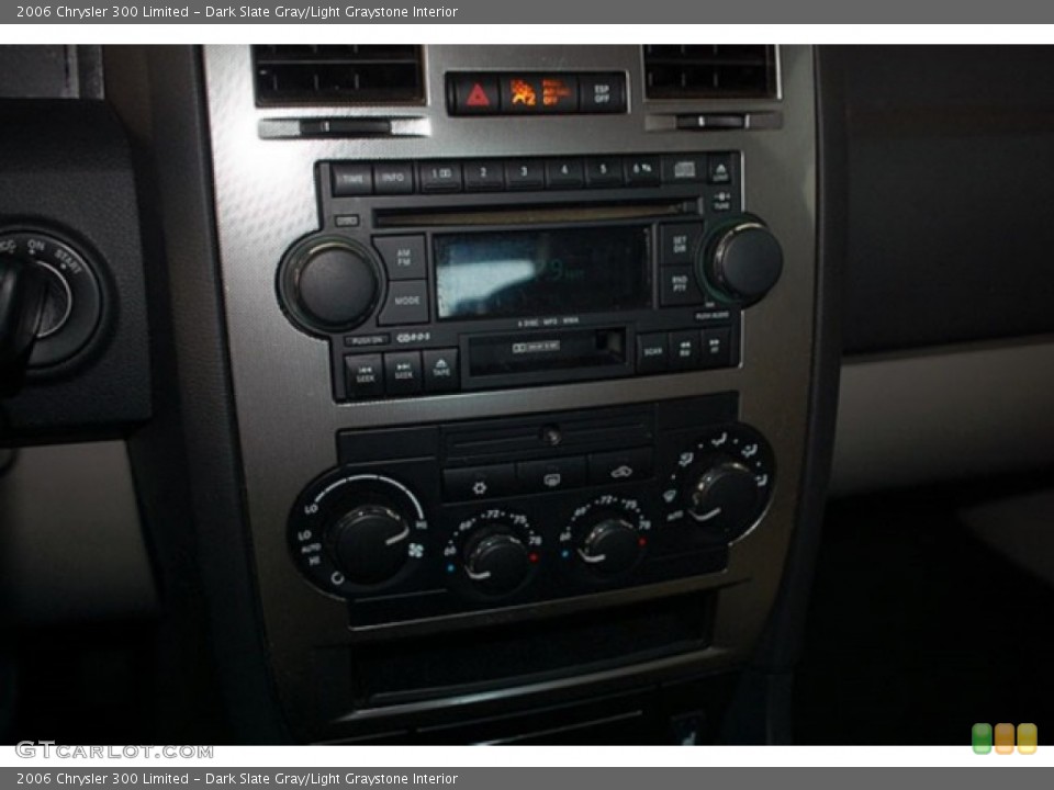 Dark Slate Gray/Light Graystone Interior Controls for the 2006 Chrysler 300 Limited #69918668