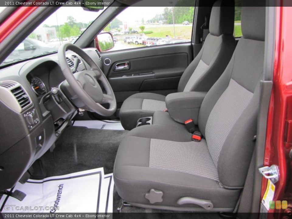 Ebony Interior Photo for the 2011 Chevrolet Colorado LT Crew Cab 4x4 #69918671