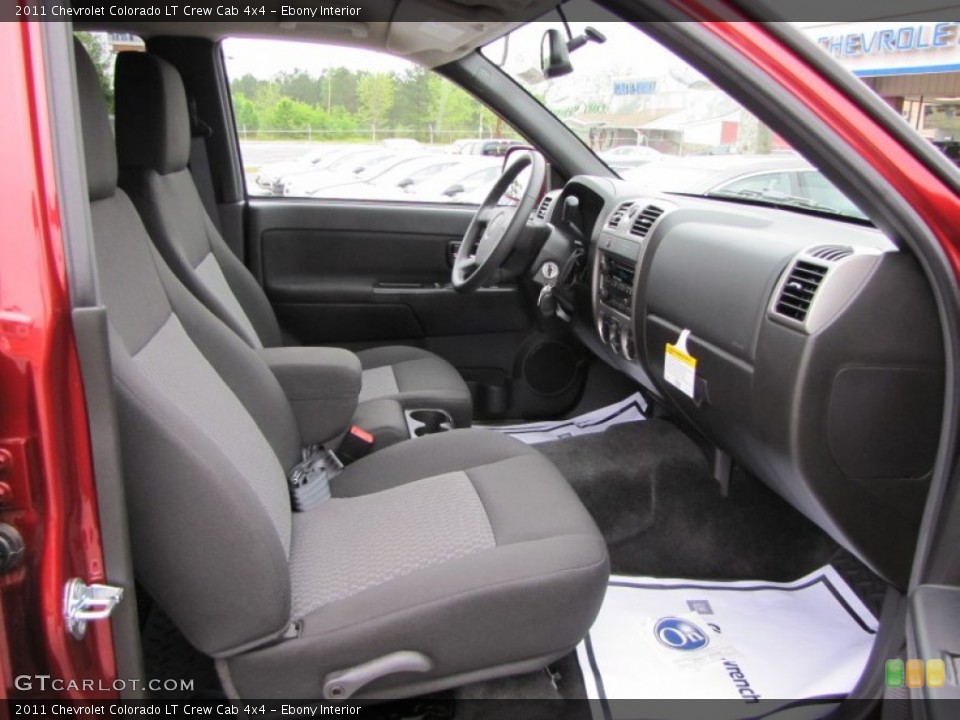 Ebony Interior Front Seat for the 2011 Chevrolet Colorado LT Crew Cab 4x4 #69918695