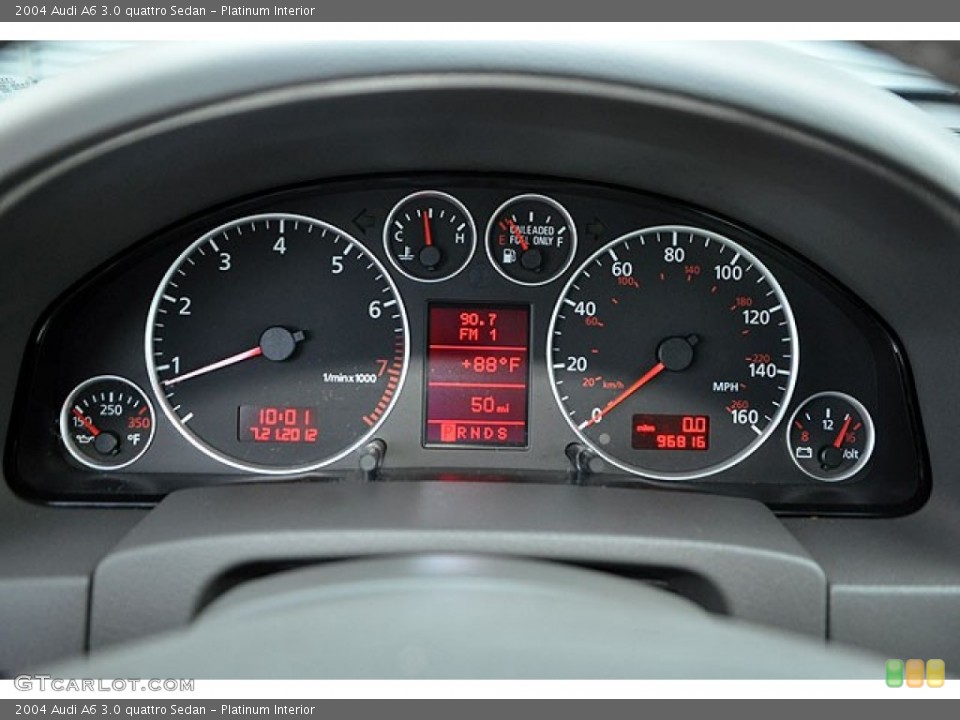 Platinum Interior Gauges for the 2004 Audi A6 3.0 quattro Sedan #69918791