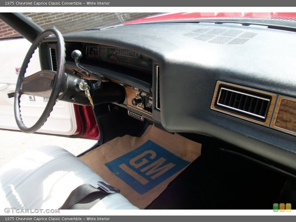 White Interior Dashboard for the 1975 Chevrolet Caprice Classic Convertible #69919987