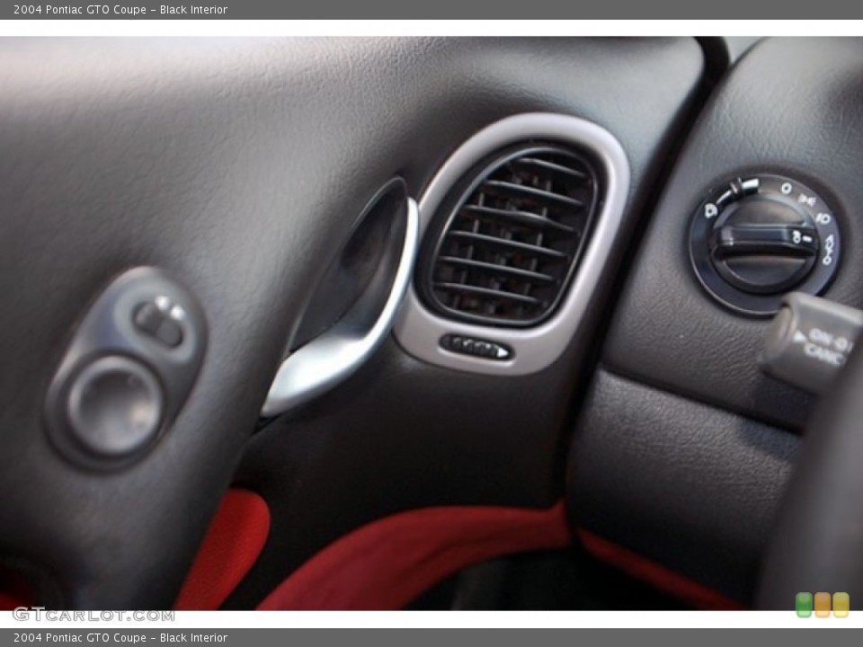 Black Interior Controls for the 2004 Pontiac GTO Coupe #69920822