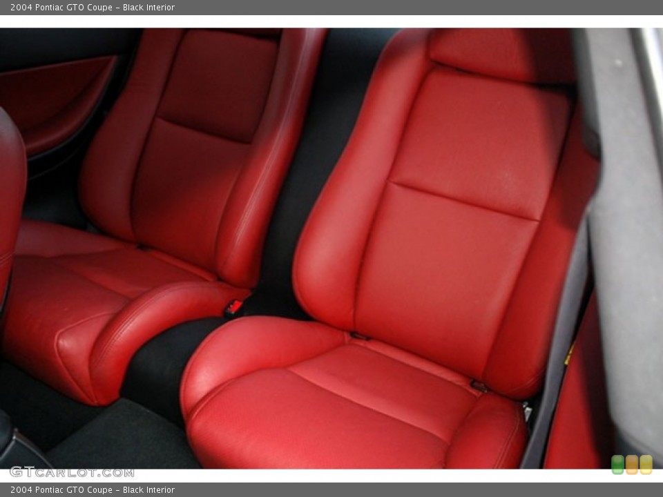Black Interior Rear Seat for the 2004 Pontiac GTO Coupe #69920842