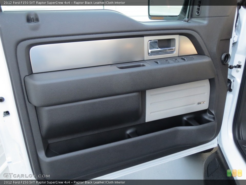 Raptor Black Leather/Cloth Interior Door Panel for the 2012 Ford F150 SVT Raptor SuperCrew 4x4 #69921860