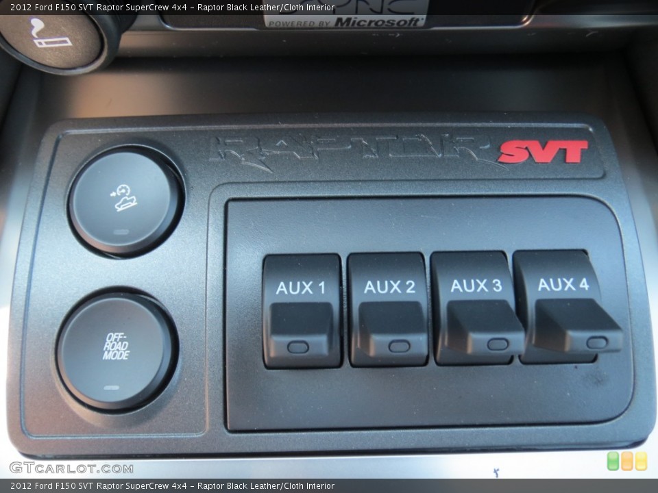 Raptor Black Leather/Cloth Interior Controls for the 2012 Ford F150 SVT Raptor SuperCrew 4x4 #69922019