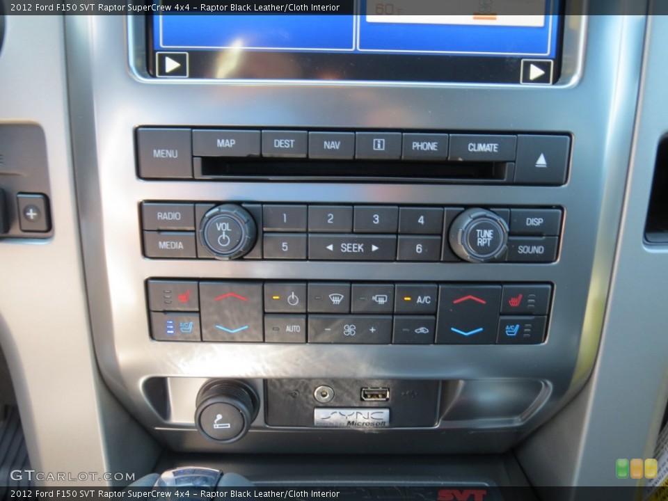 Raptor Black Leather/Cloth Interior Controls for the 2012 Ford F150 SVT Raptor SuperCrew 4x4 #69922085