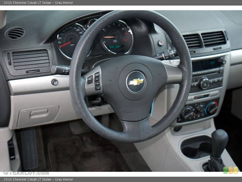 Gray Interior Steering Wheel for the 2010 Chevrolet Cobalt LT Sedan #69923486