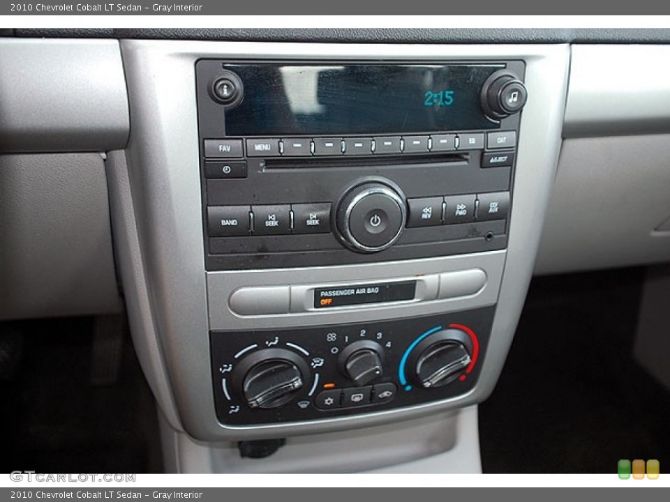 Gray Interior Controls for the 2010 Chevrolet Cobalt LT Sedan #69923549
