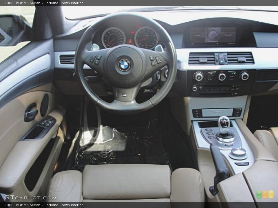 Portland Brown Interior Dashboard for the 2008 BMW M5 Sedan #69923876
