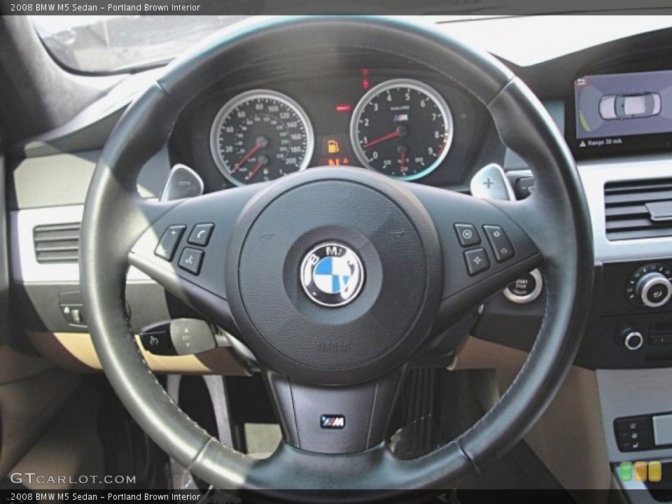 Portland Brown Interior Steering Wheel for the 2008 BMW M5 Sedan #69923900