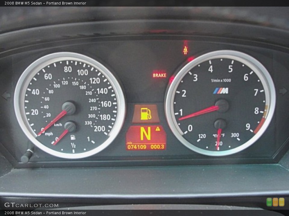 Portland Brown Interior Gauges for the 2008 BMW M5 Sedan #69923911