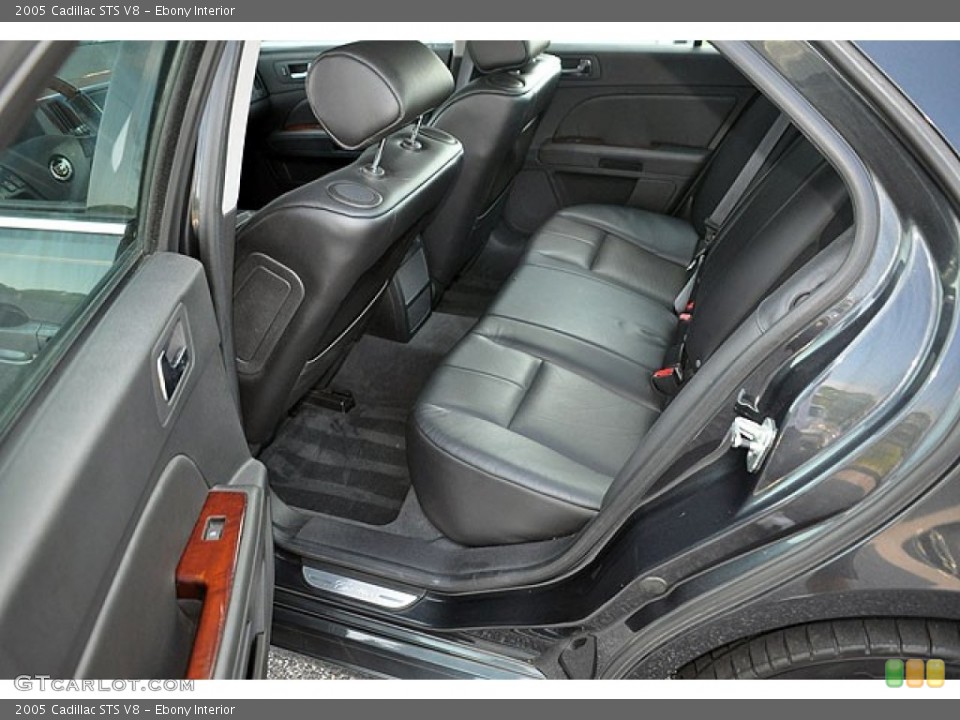 Ebony Interior Rear Seat for the 2005 Cadillac STS V8 #69924191