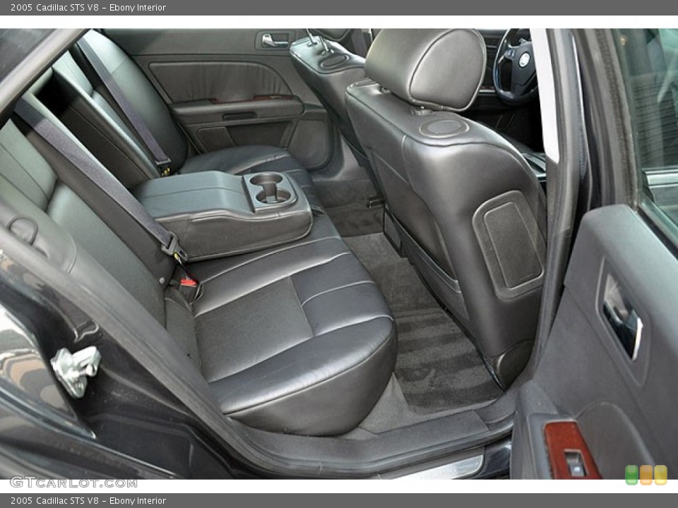 Ebony Interior Rear Seat for the 2005 Cadillac STS V8 #69924224