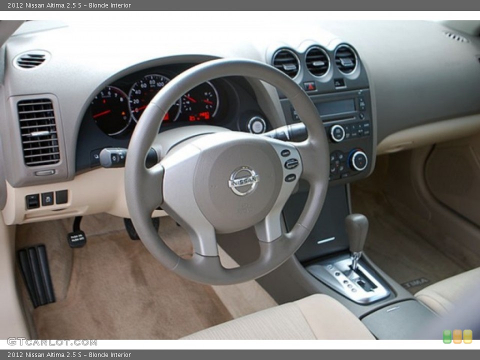 Blonde Interior Dashboard for the 2012 Nissan Altima 2.5 S #69924978
