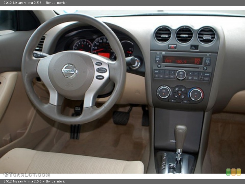 Blonde Interior Dashboard for the 2012 Nissan Altima 2.5 S #69925052