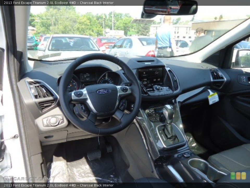 Charcoal Black Interior Dashboard for the 2013 Ford Escape Titanium 2.0L EcoBoost 4WD #69926585