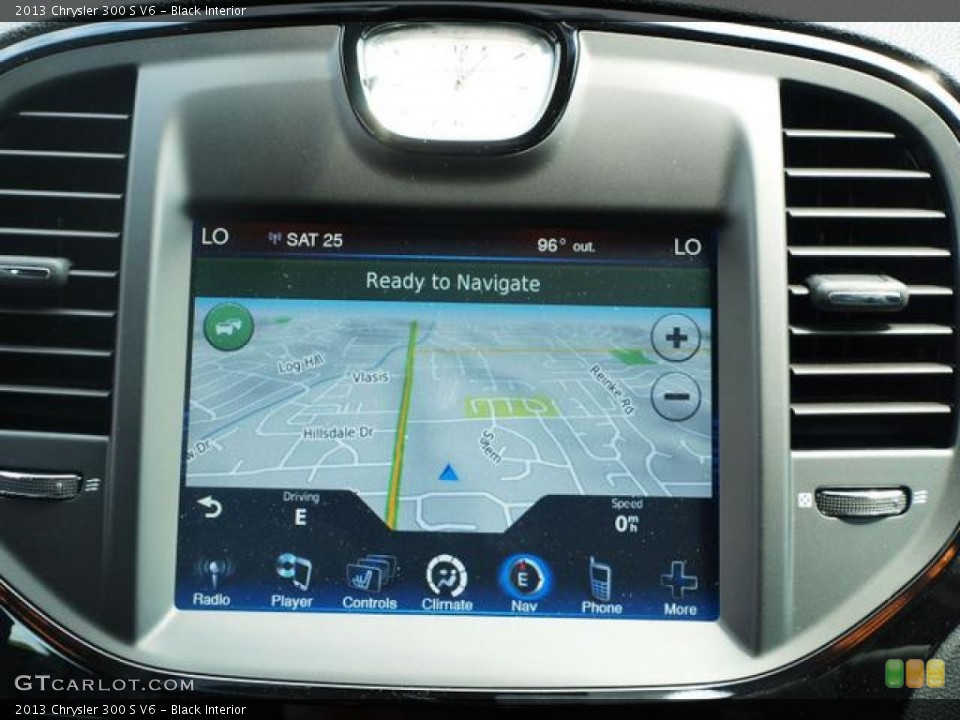 Black Interior Navigation for the 2013 Chrysler 300 S V6 #69929774