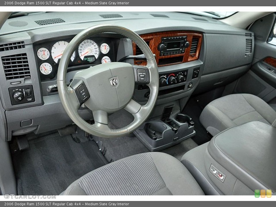 Medium Slate Gray Interior Prime Interior for the 2006 Dodge Ram 1500 SLT Regular Cab 4x4 #69929993