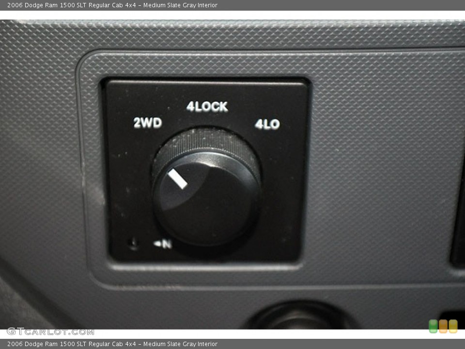 Medium Slate Gray Interior Controls for the 2006 Dodge Ram 1500 SLT Regular Cab 4x4 #69930020