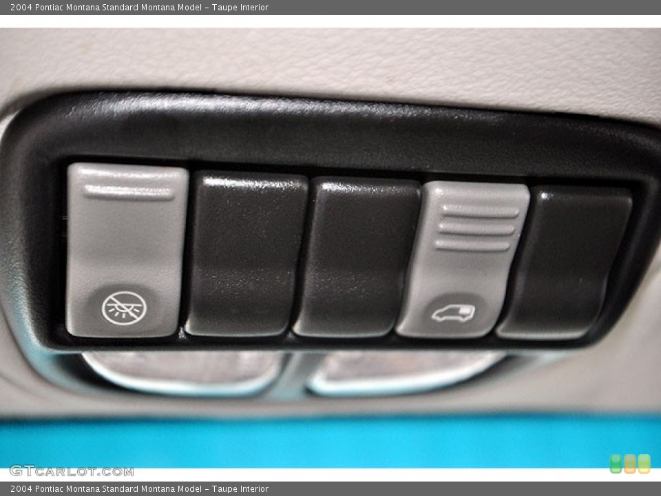 Taupe Interior Controls for the 2004 Pontiac Montana  #69930656