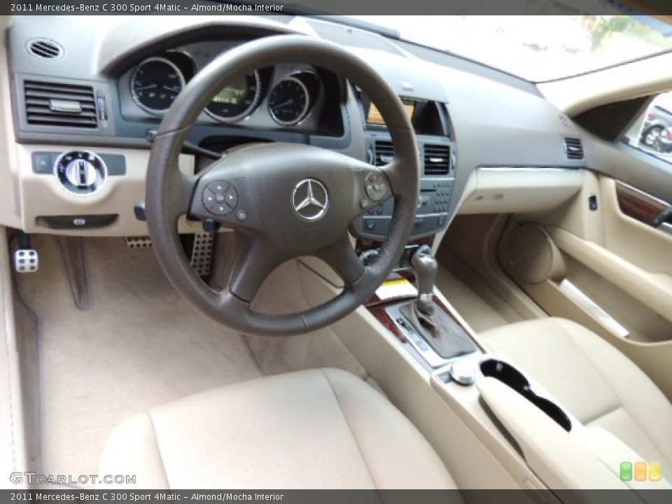Almond/Mocha Interior Prime Interior for the 2011 Mercedes-Benz C 300 Sport 4Matic #69932336
