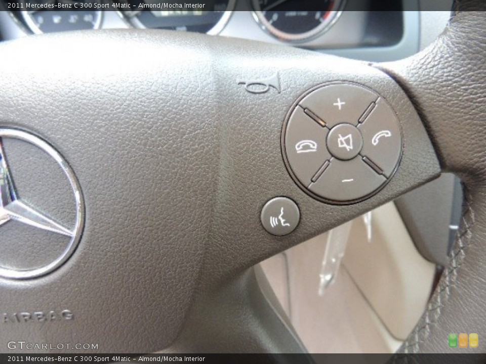 Almond/Mocha Interior Controls for the 2011 Mercedes-Benz C 300 Sport 4Matic #69932393
