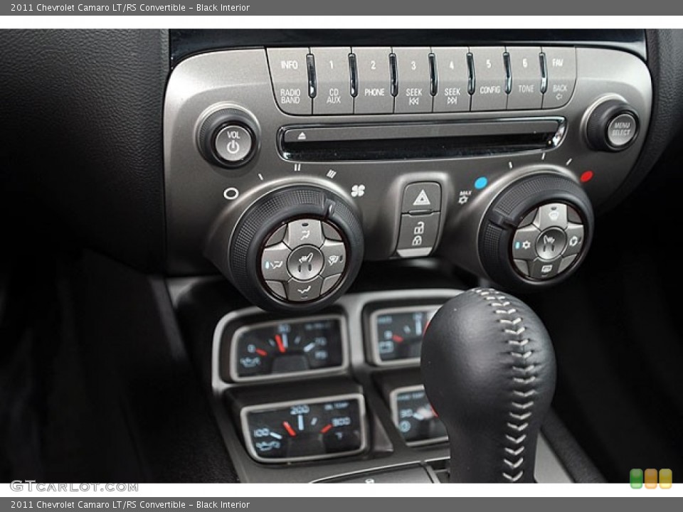 Black Interior Controls for the 2011 Chevrolet Camaro LT/RS Convertible #69932669