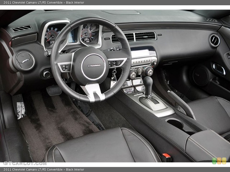 Black Interior Prime Interior for the 2011 Chevrolet Camaro LT/RS Convertible #69932696