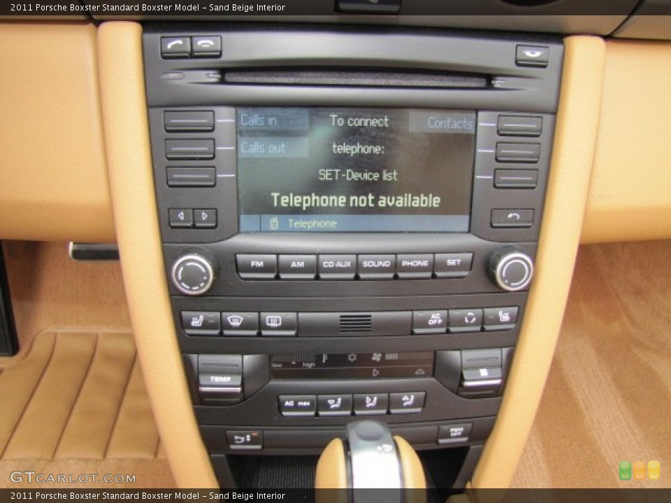 Sand Beige Interior Controls for the 2011 Porsche Boxster  #69934574