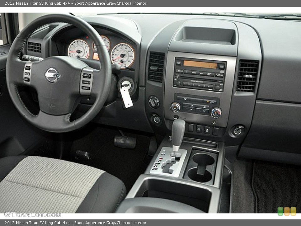 Sport Apperance Gray/Charcoal Interior Dashboard for the 2012 Nissan Titan SV King Cab 4x4 #69935101