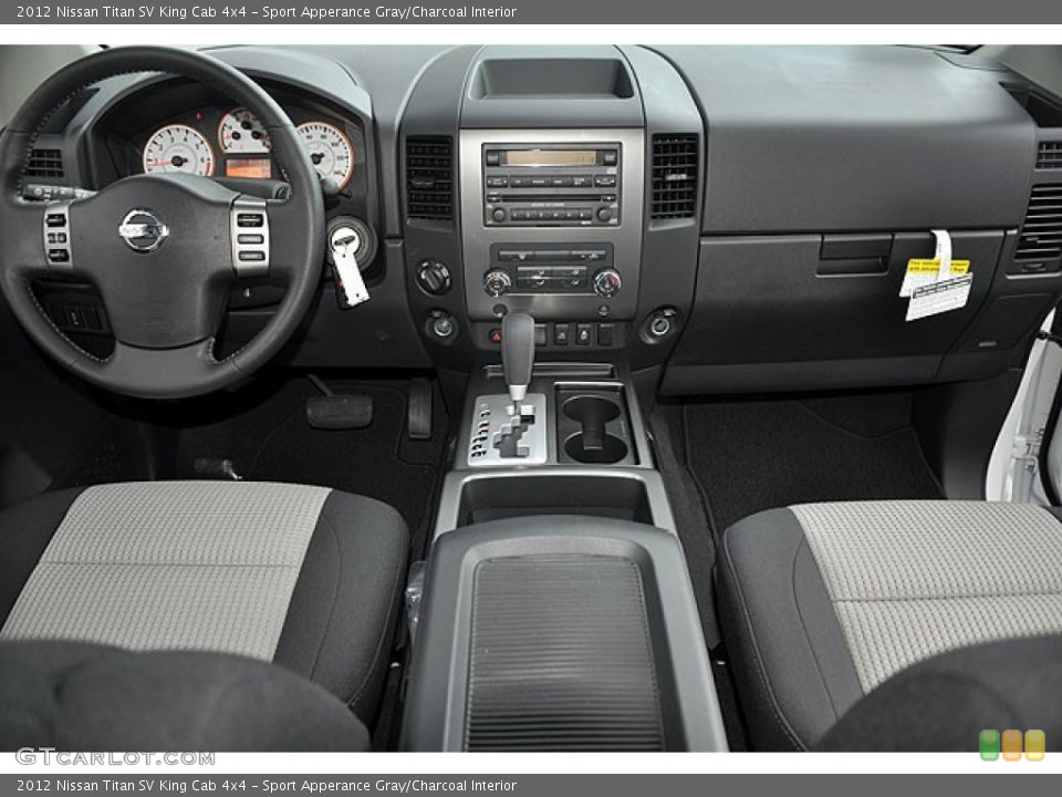 Sport Apperance Gray/Charcoal Interior Dashboard for the 2012 Nissan Titan SV King Cab 4x4 #69935114