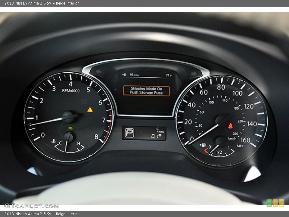 Beige Interior Gauges for the 2013 Nissan Altima 2.5 SV #69935780