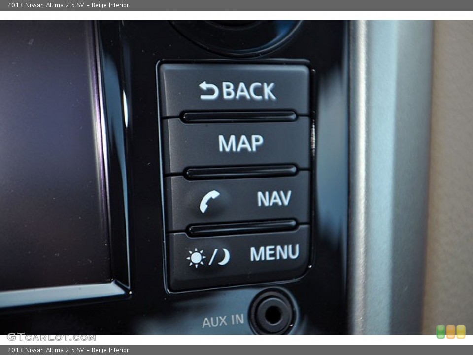 Beige Interior Controls for the 2013 Nissan Altima 2.5 SV #69935795