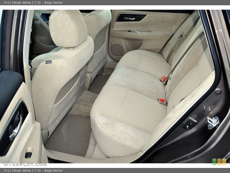 Beige Interior Rear Seat for the 2013 Nissan Altima 2.5 SV #69935813