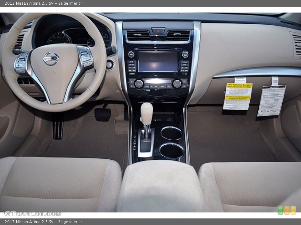 Beige Interior Dashboard for the 2013 Nissan Altima 2.5 SV #69935840