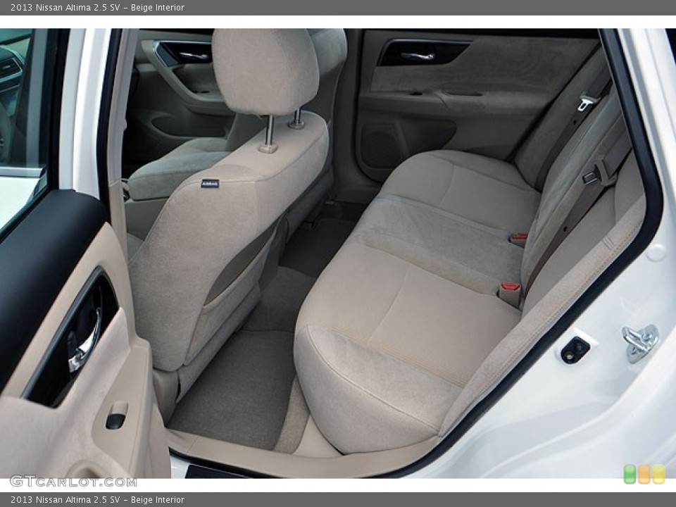 Beige Interior Rear Seat for the 2013 Nissan Altima 2.5 SV #69936218