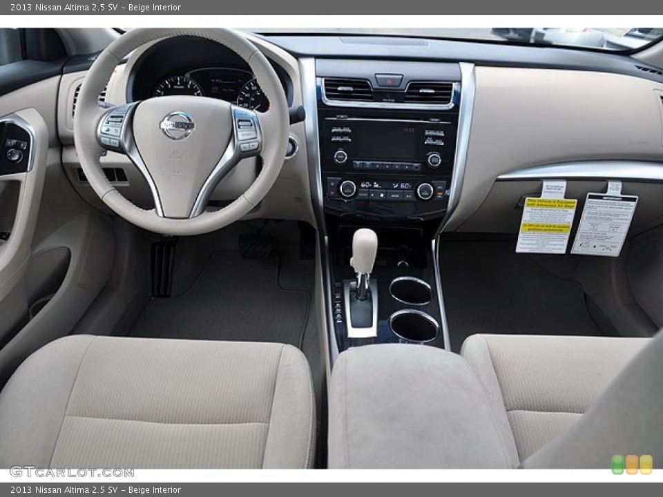 Beige Interior Dashboard for the 2013 Nissan Altima 2.5 SV #69936254