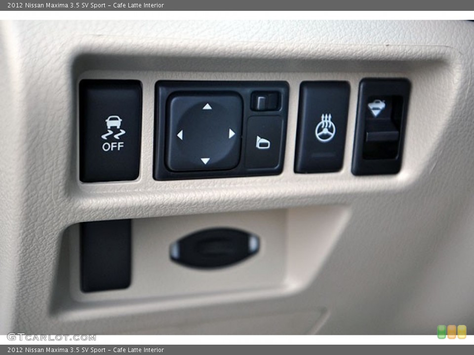 Cafe Latte Interior Controls for the 2012 Nissan Maxima 3.5 SV Sport #69937289