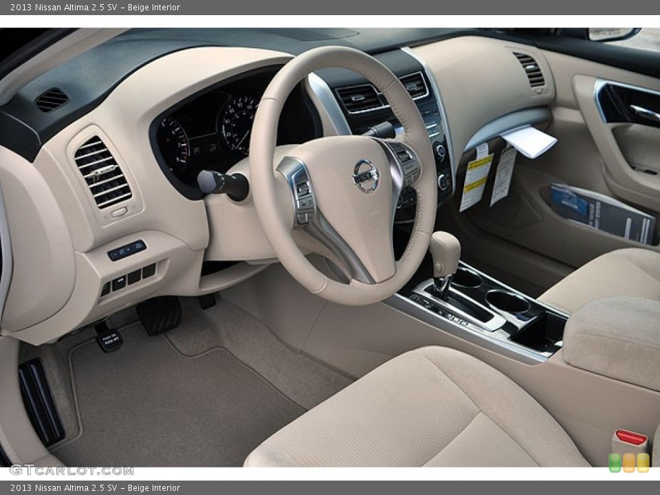Beige Interior Prime Interior for the 2013 Nissan Altima 2.5 SV #69937634