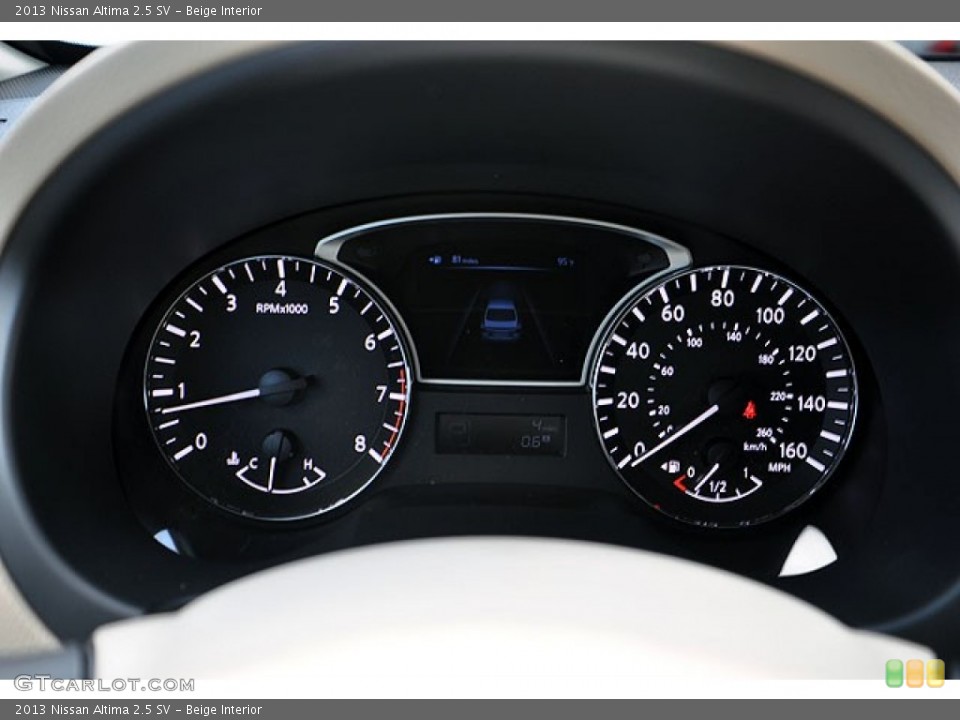 Beige Interior Gauges for the 2013 Nissan Altima 2.5 SV #69937643