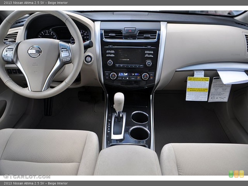 Beige Interior Dashboard for the 2013 Nissan Altima 2.5 SV #69937712