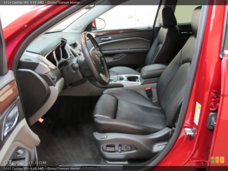 Ebony/Titanium Interior Front Seat for the 2010 Cadillac SRX 4 V6 AWD #69937916